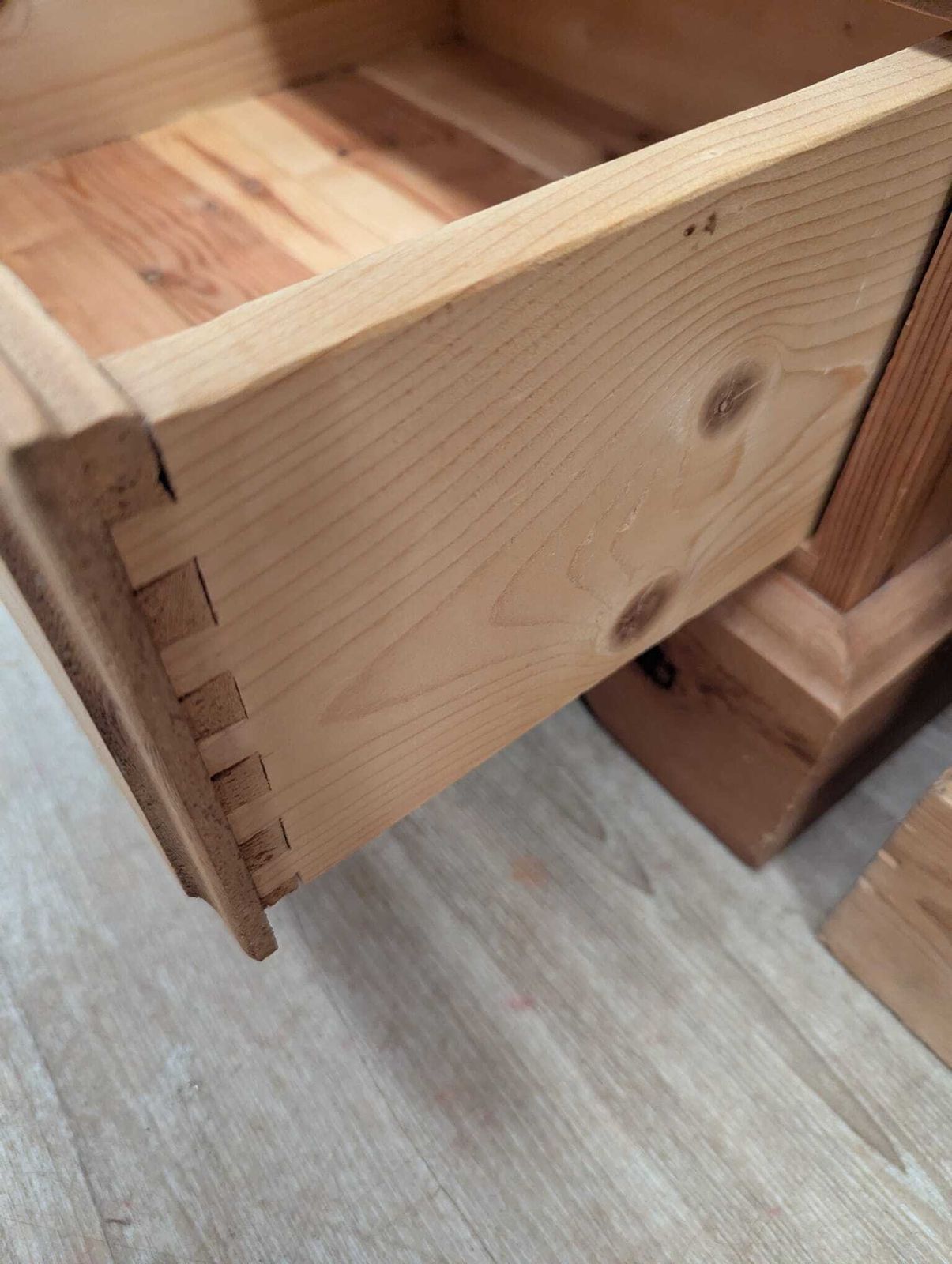 Pair Of Contemporary Rustic Pine 3 Drawer Bedside Cabinets photo furniture