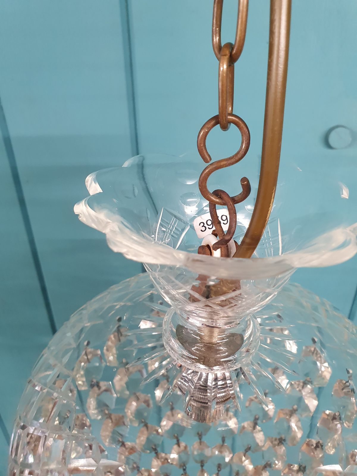 Early 20th Century Dome Top Chandelier 9" photo 265.0