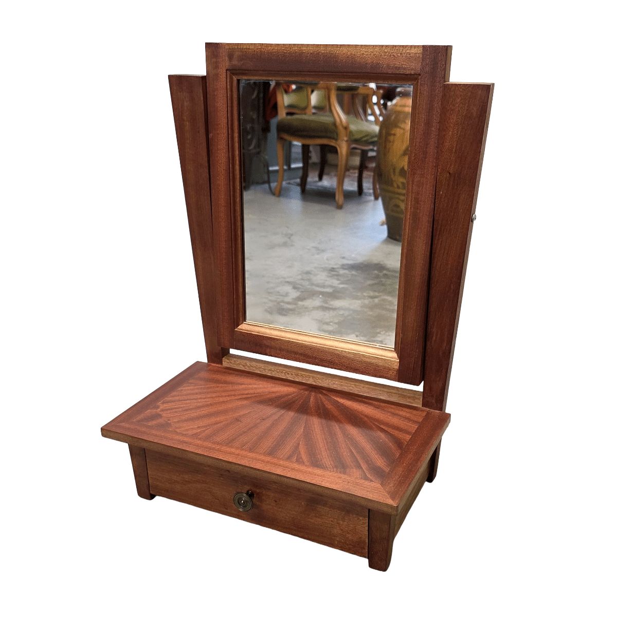 French Art Deco Dressing Swivel Mirror, 1930/40s photo vinterior