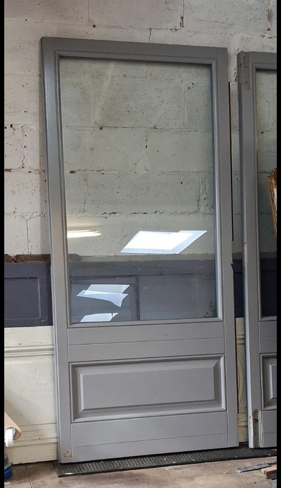 External Glazed Solid Wood Door (Origionally Part Of A Bifolding Set) photo furniture