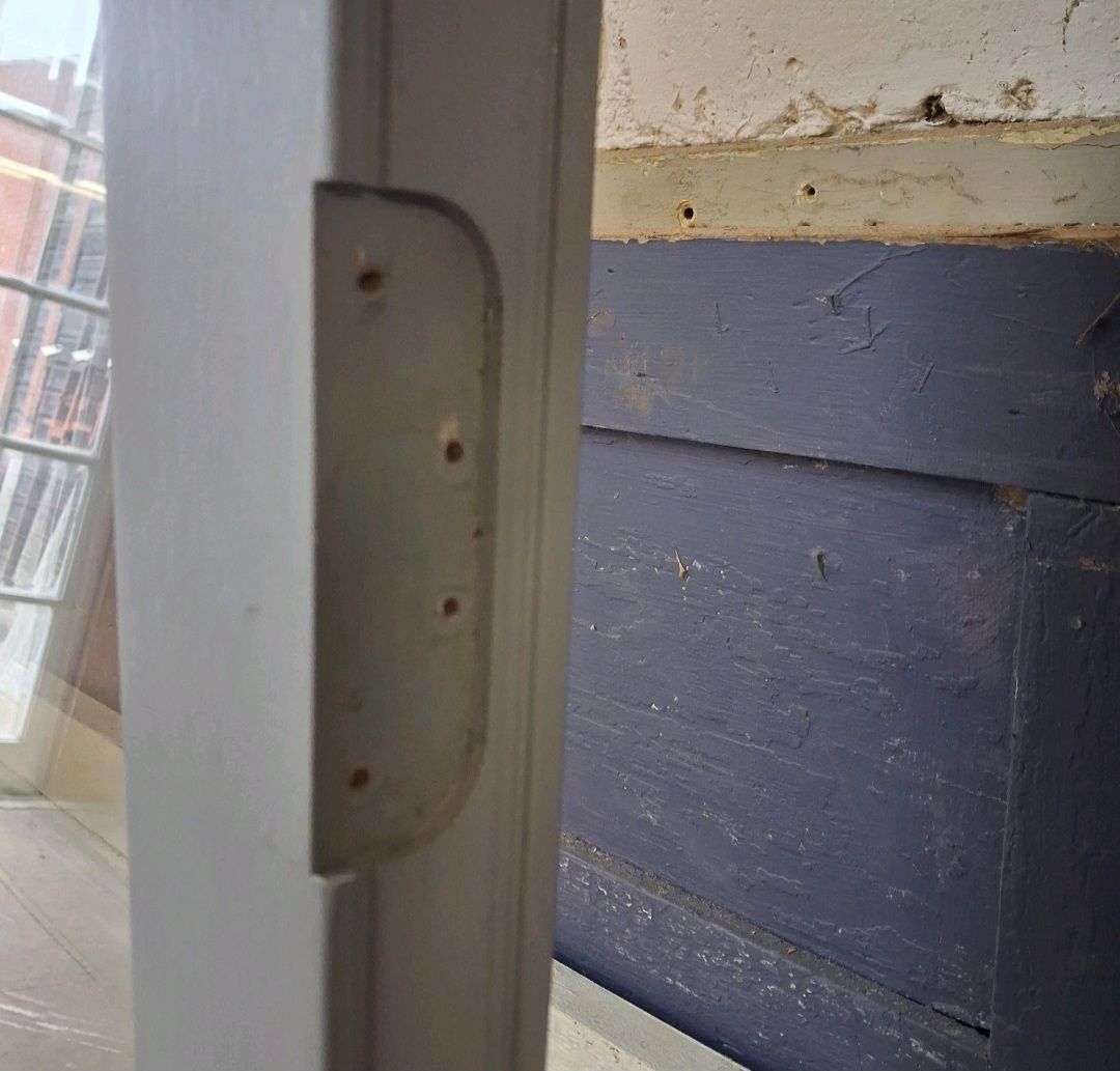 External Glazed Solid Wood Door (Origionally Part Of A Bifolding Set) photo vintage