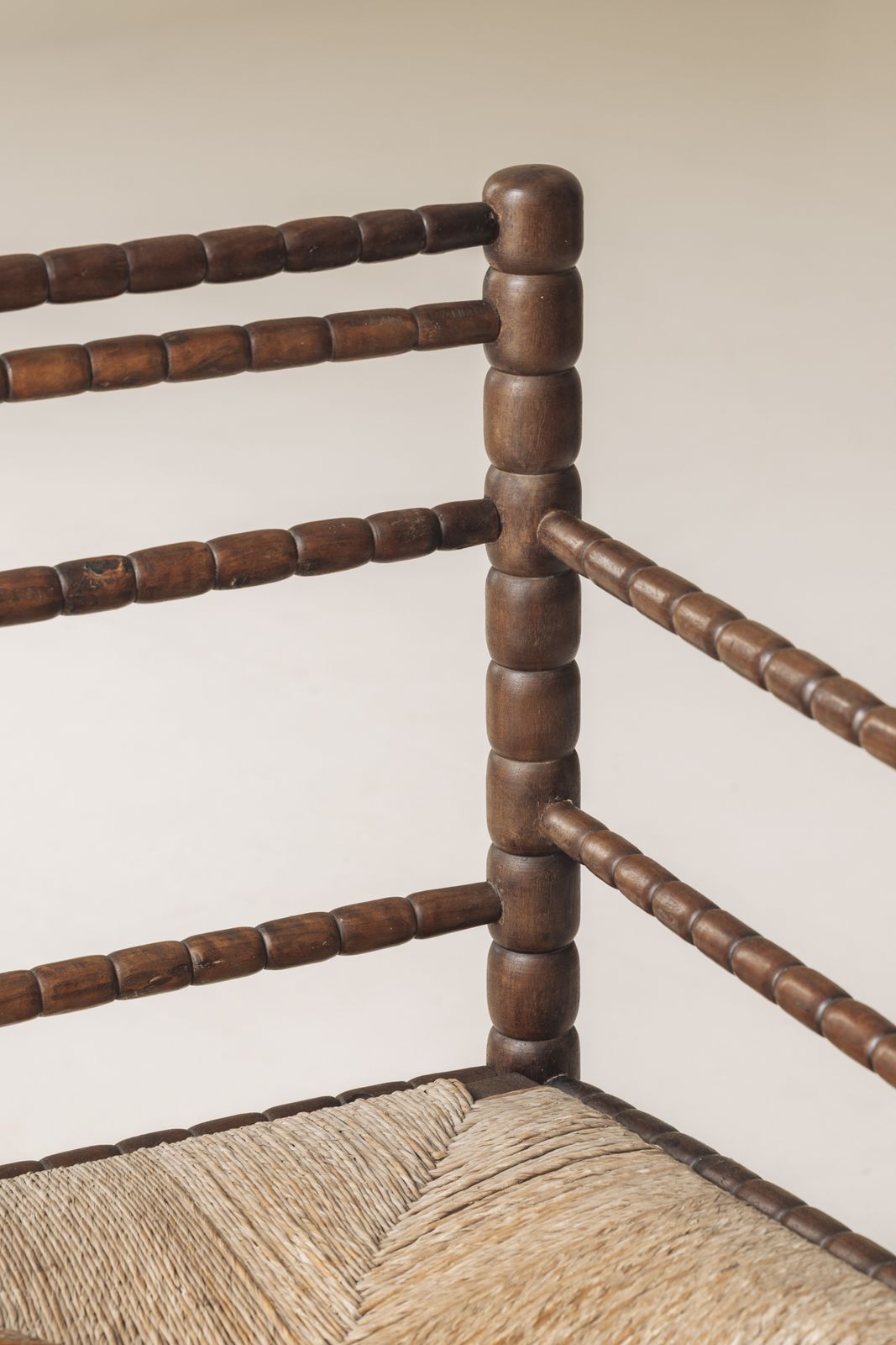 Sculpturale Franse 'Bobbin' fauteuils, ca. jaren 1950 photo vinterior