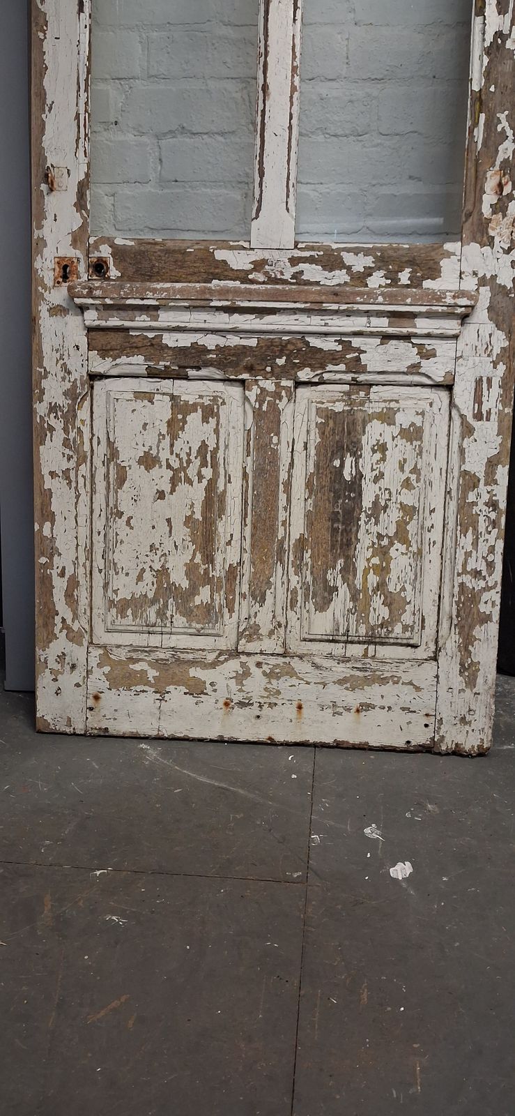 Antique Chippy Paint Door, 1930s photo Home Fixtures