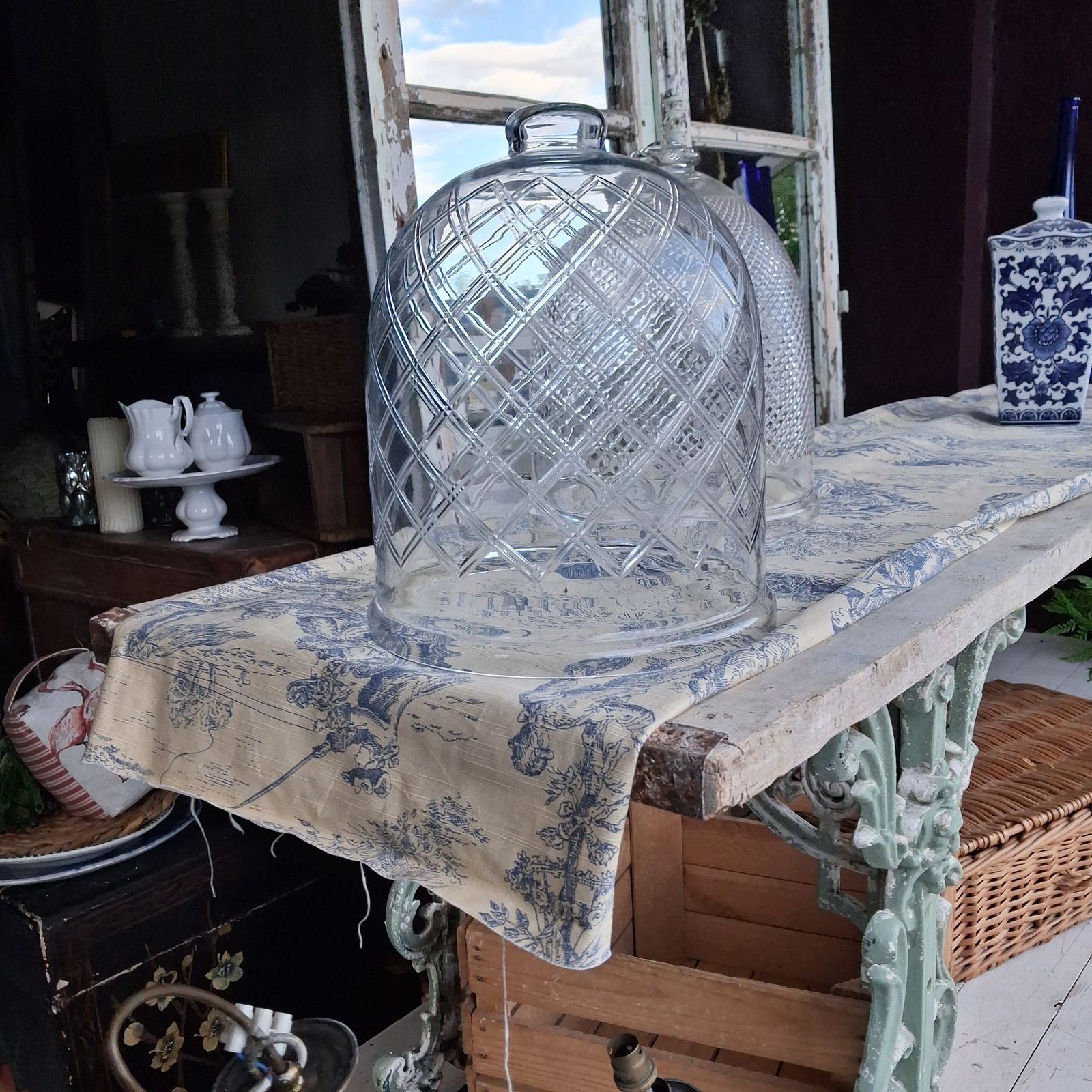 Pair Of Decorative Glass Domes photo furniture