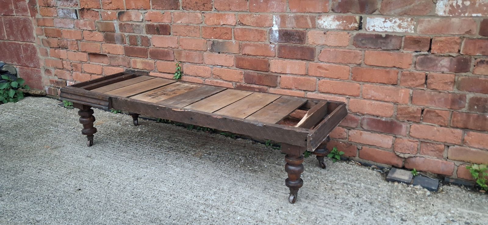 300.0 Antique Chaise Lounge Base Or Upcyle Coffee Table Project photo