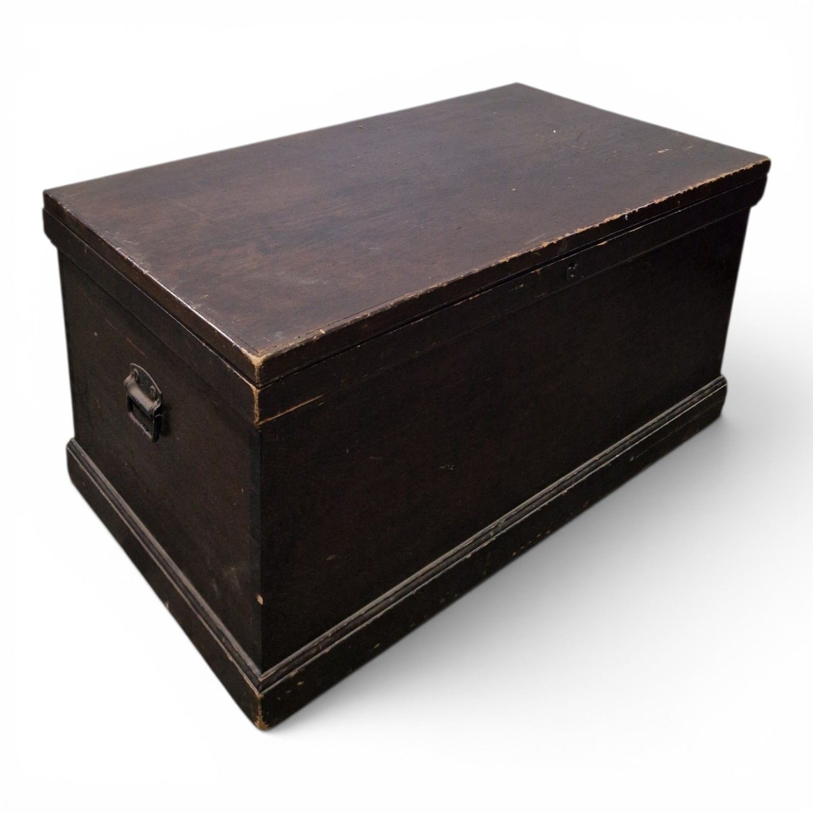 Antique Victorian Pine Blanket Box Storage Chest Trunk Scumbled Finish Large photo Furniture