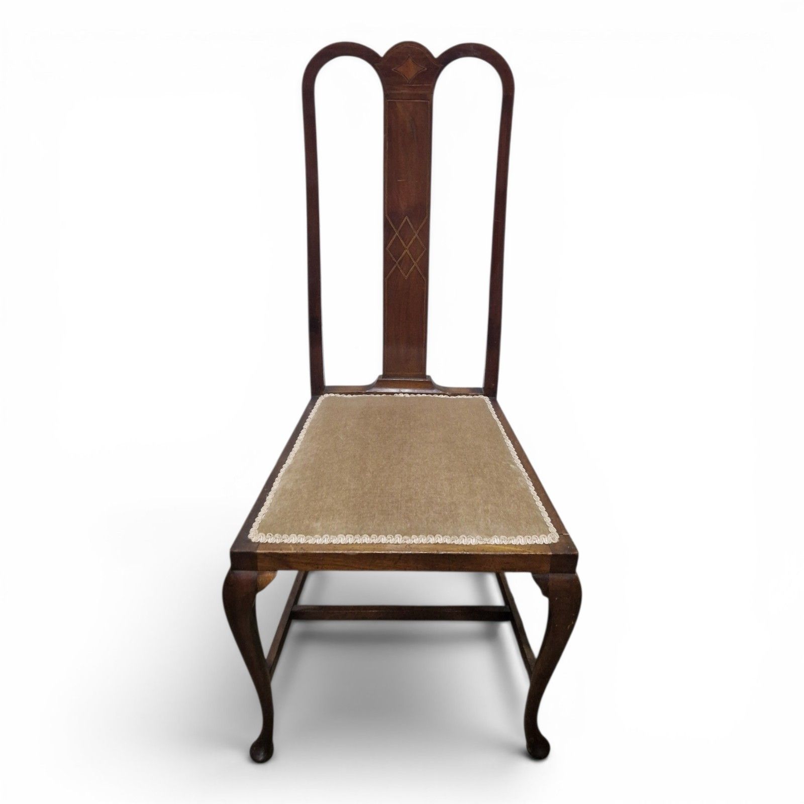 Edwardian Mahogany Inlaid Bedroom Chair Occasional Chair Side Chair Cabriole photo Furniture