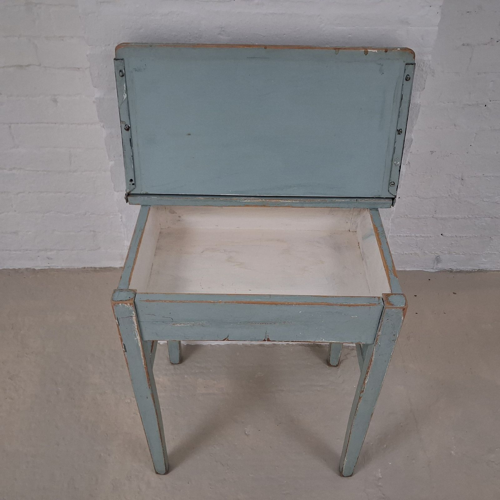 Small Vintage Duck Egg Blue Desk photo buy