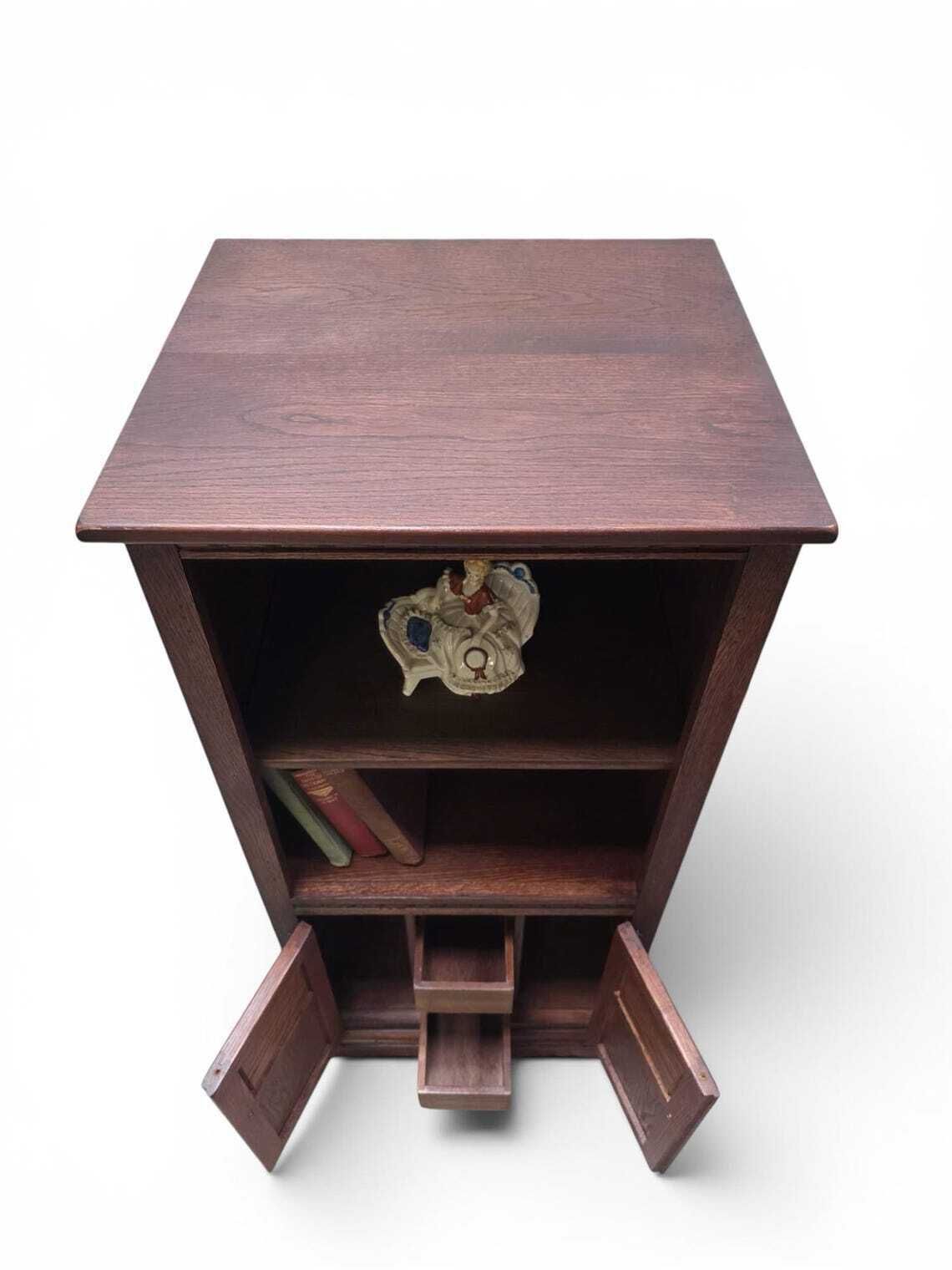 photo furniture Vintage Old Charm Wood Bros  Hi Fi Cabinet / Bookcase  C1970
