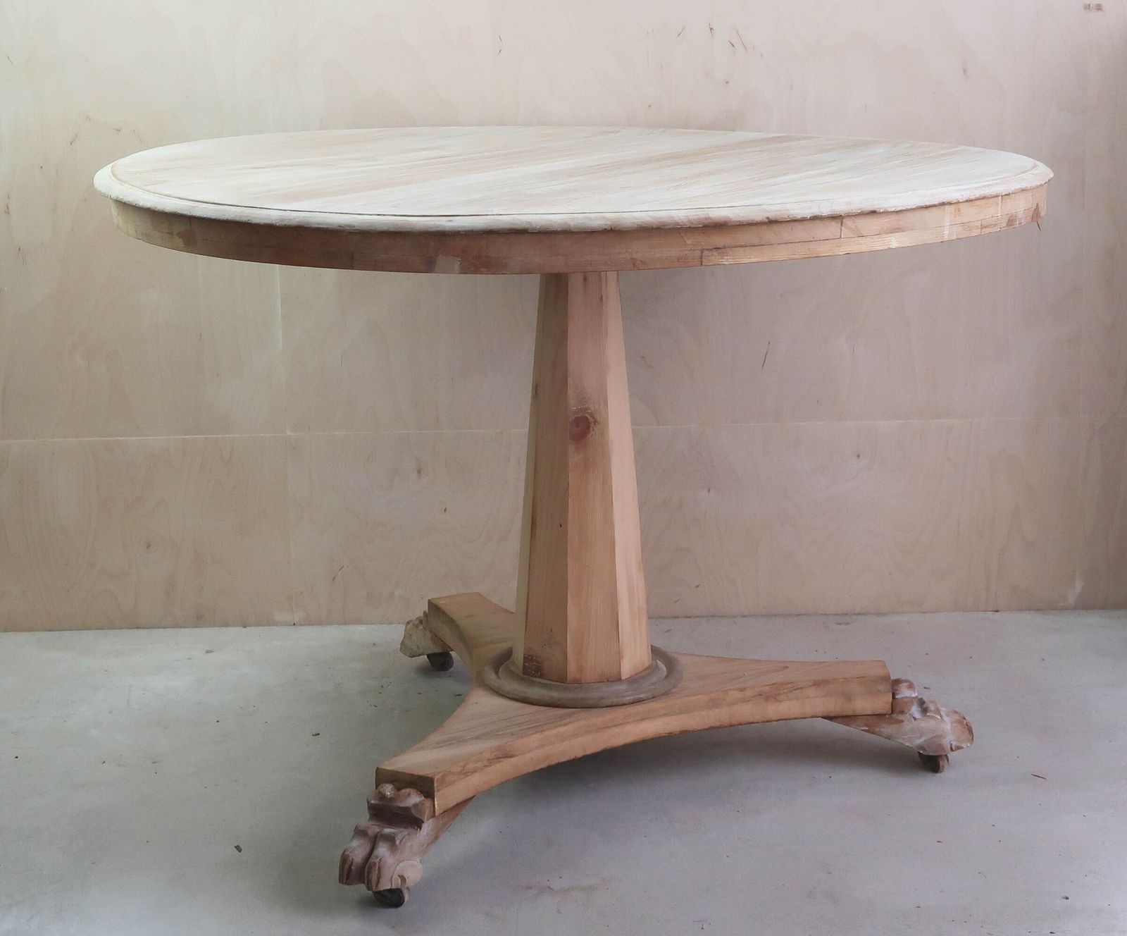 Small Antique Palladian Style Round Bleached Table. English C.1835 photo furniture