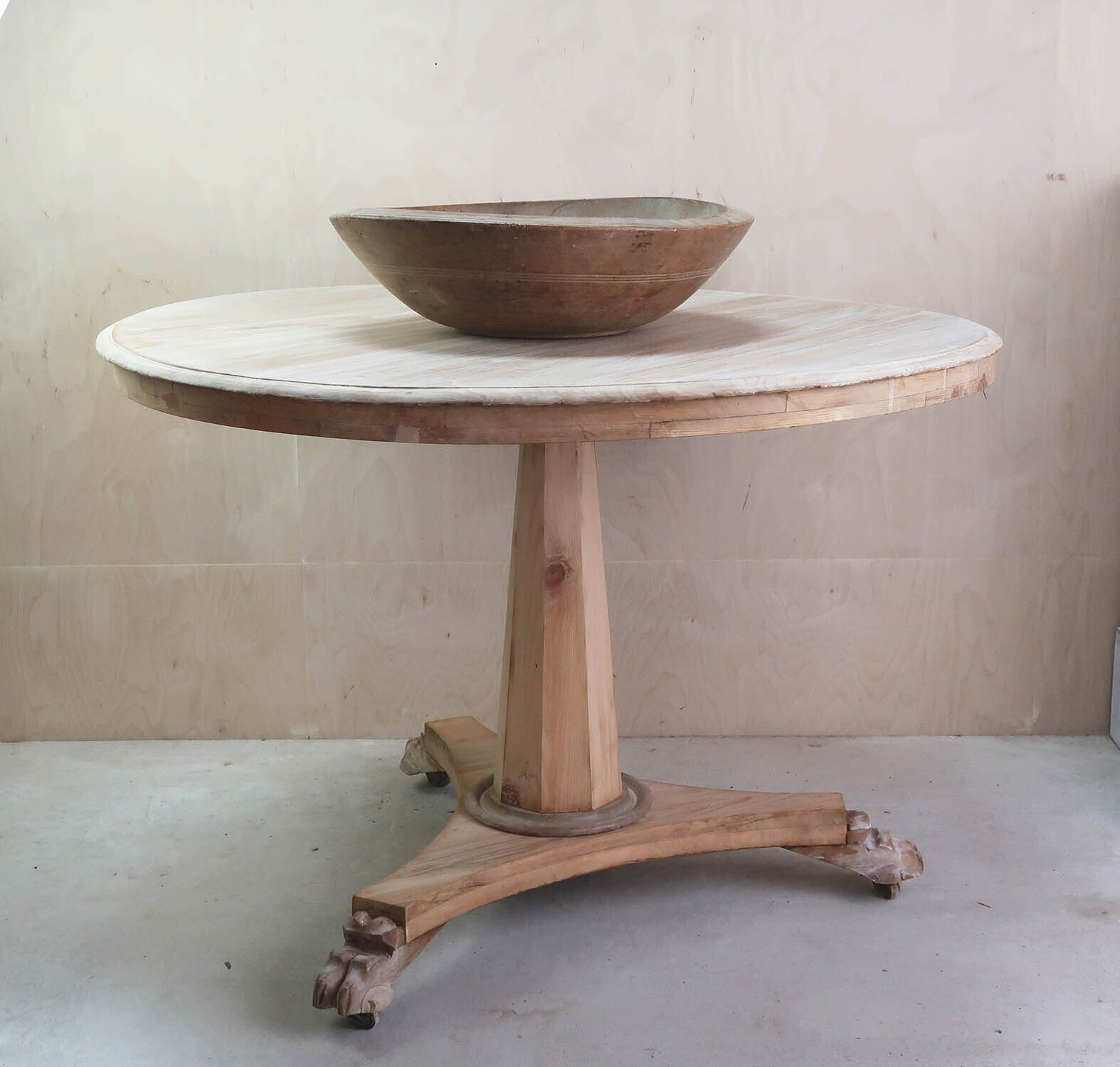 Small Antique Palladian Style Round Bleached Table. English C.1835 photo for sale