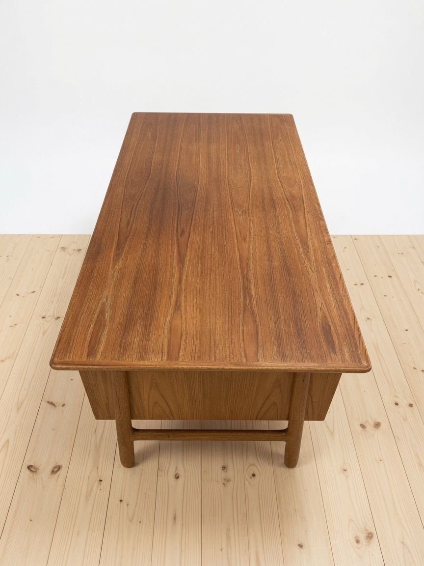 photo for sale Gunni Omann #75 Teak Executive Desk, 1960s.
