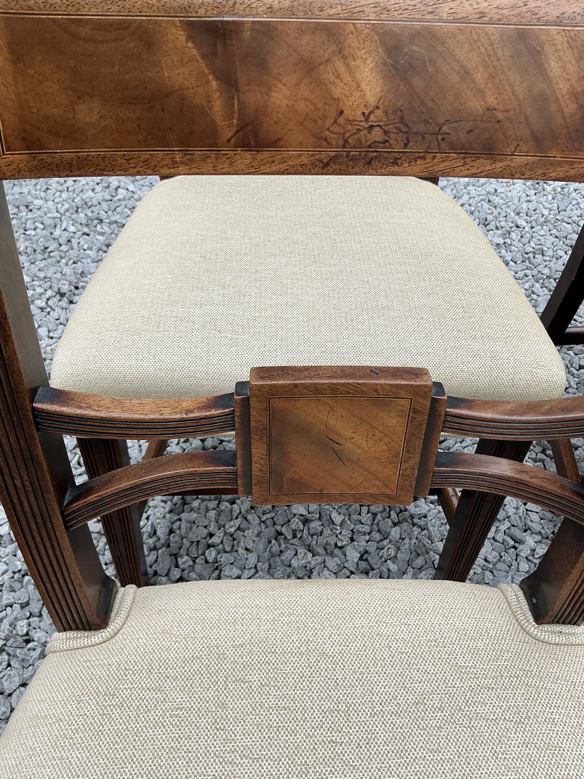 photo for sale A Superb Set Of 8 Mahogany Georgian Chairs 6 Singles And 2 Carvers