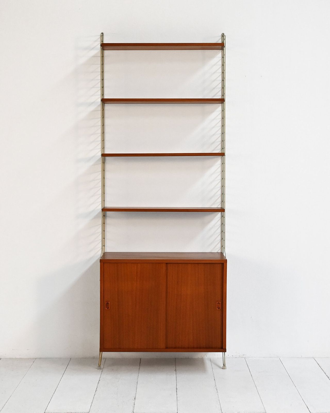 “String” Wall Mounted Shelving Unit, Nisse Strinning Bfb Hyllan, 1950s–60s
