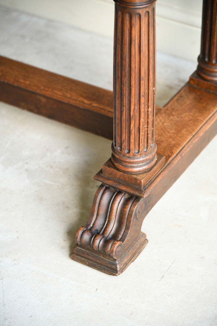 Victorian Oak Dining Table, 1800s photo furniture