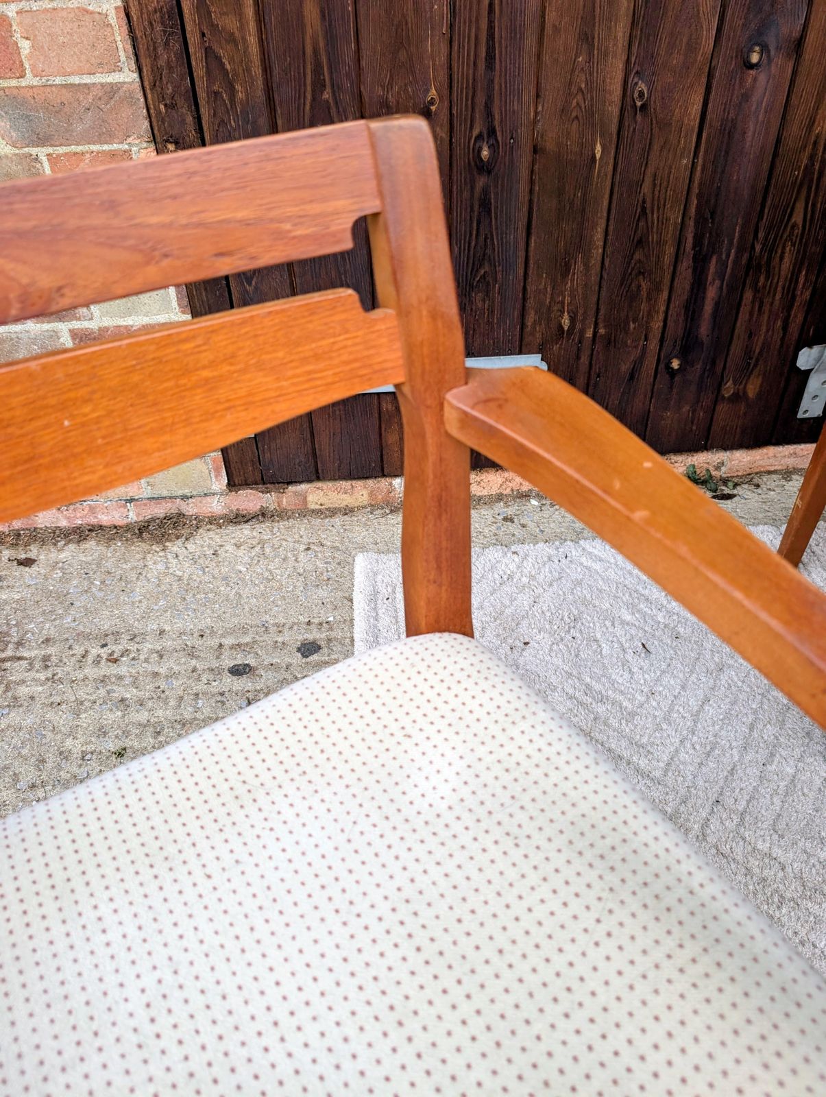 photo vintage Mid Century Modern Stylish Nathan 1970s Teak Dining Table And 6 Chairs Vintage Furniture