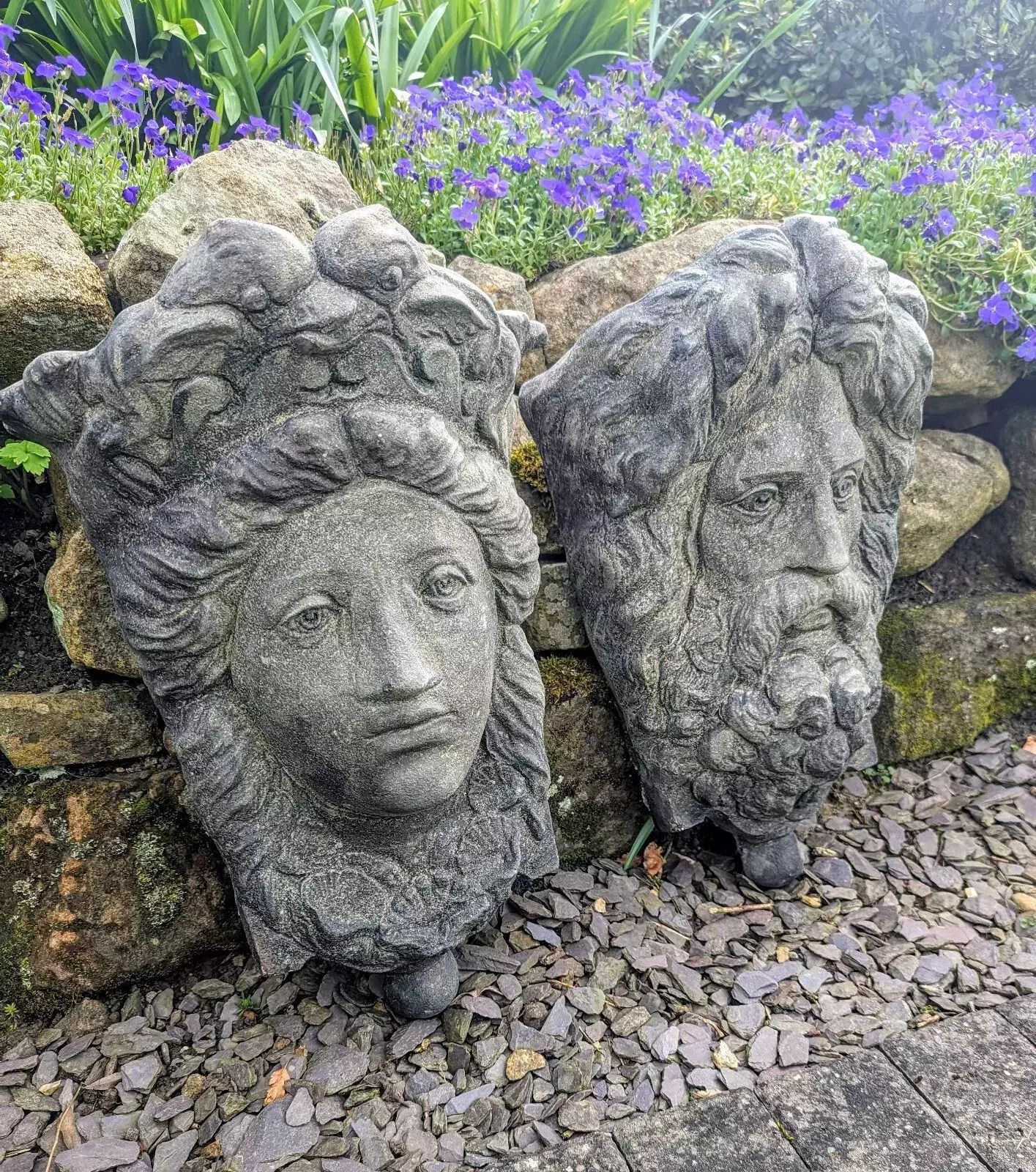 Jardinières murales vintage Poseidon & Aphrodite 0197. photo vinterior