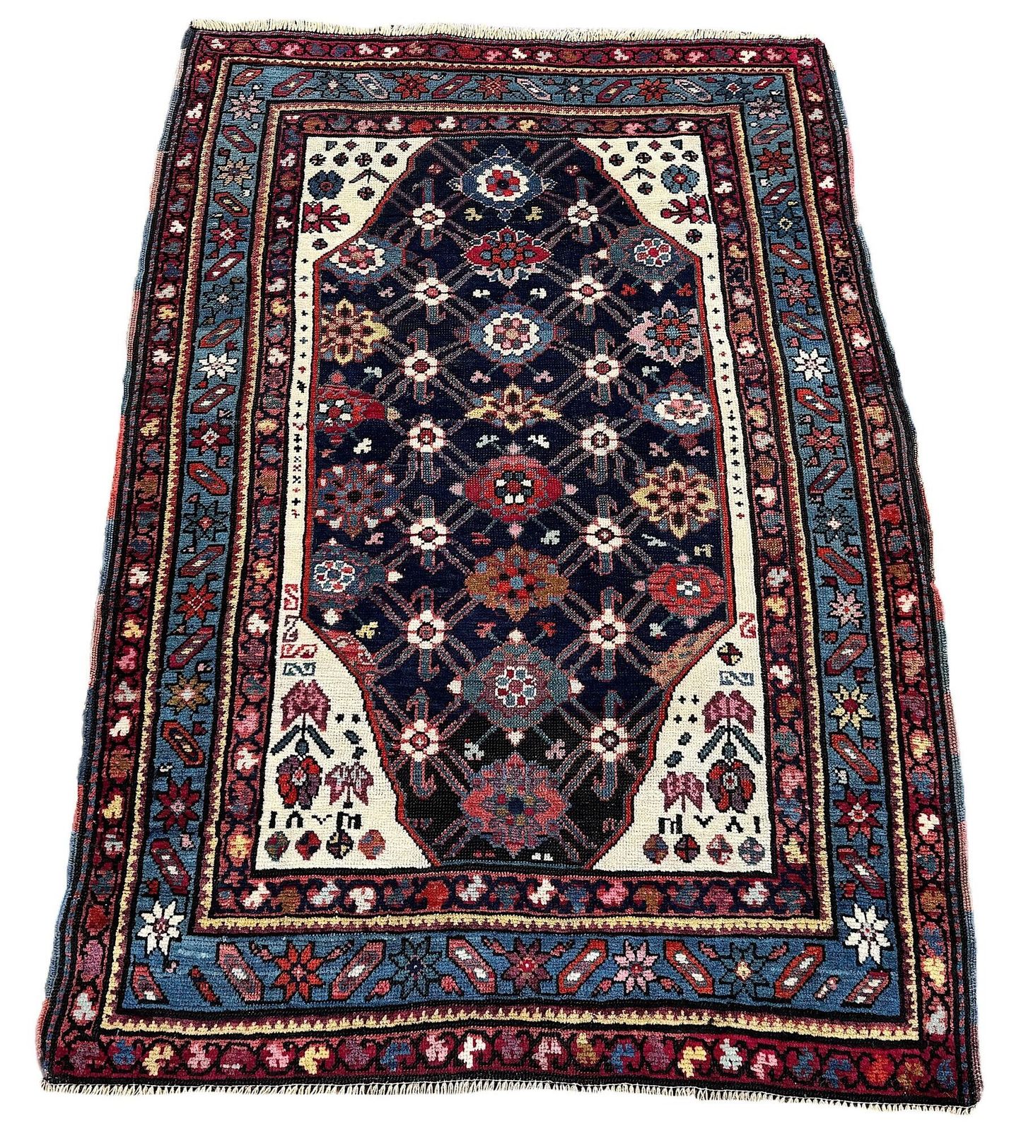 Antiek Kaukasisch Karabagh tapijt 1,47 m x 1,01 m photo furniture