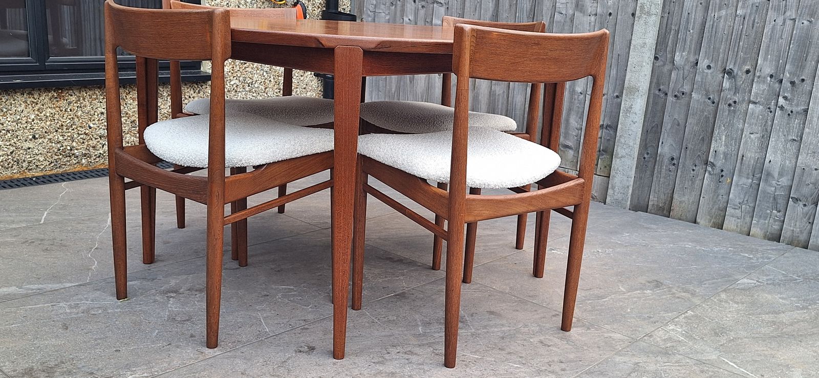 photo buy Danish Table And Chairs By Henry Rosengren Hansen