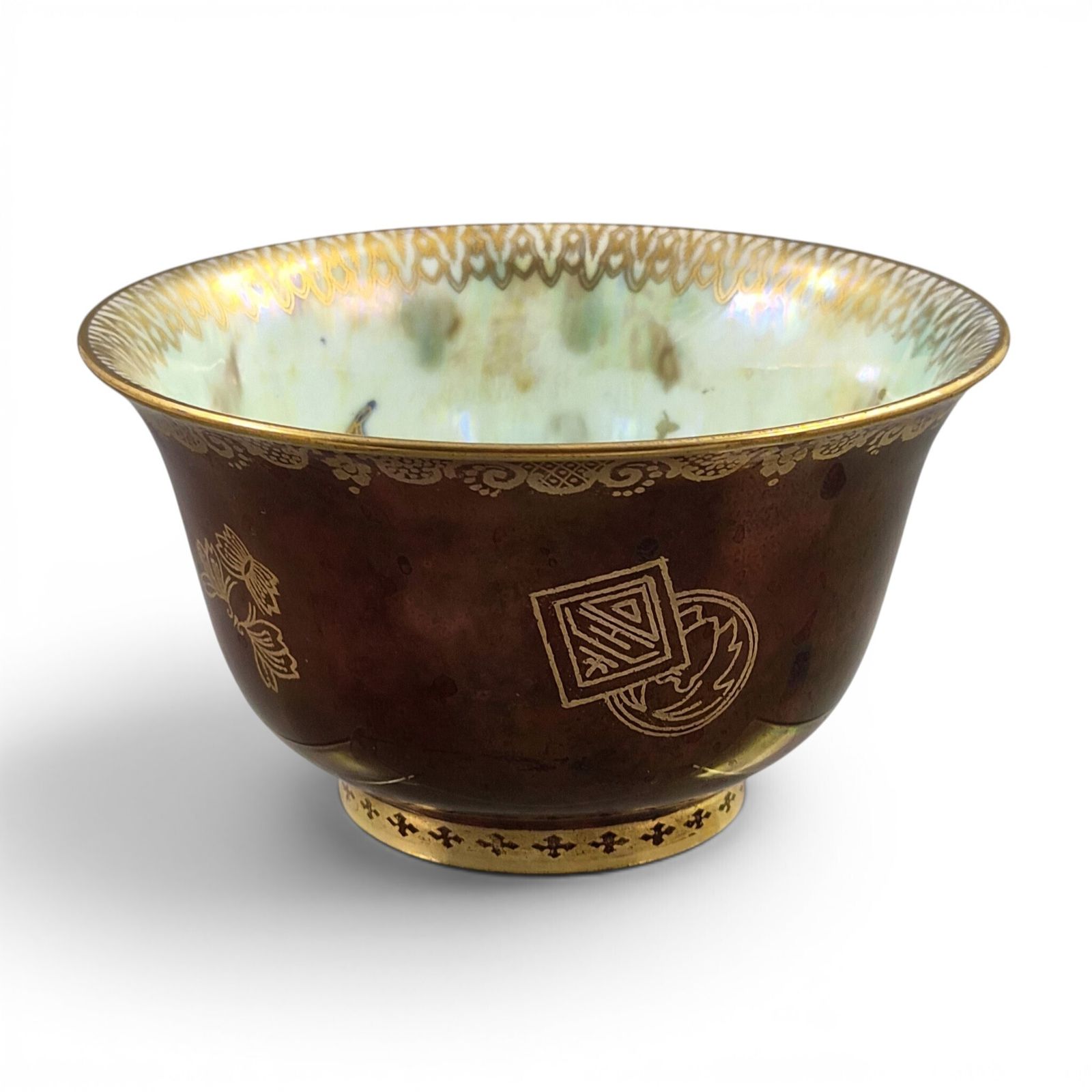 Wedgwood Fairyland Ruby Lustre Butterfly Bowl By Daisy Makeig Jones, C.1914