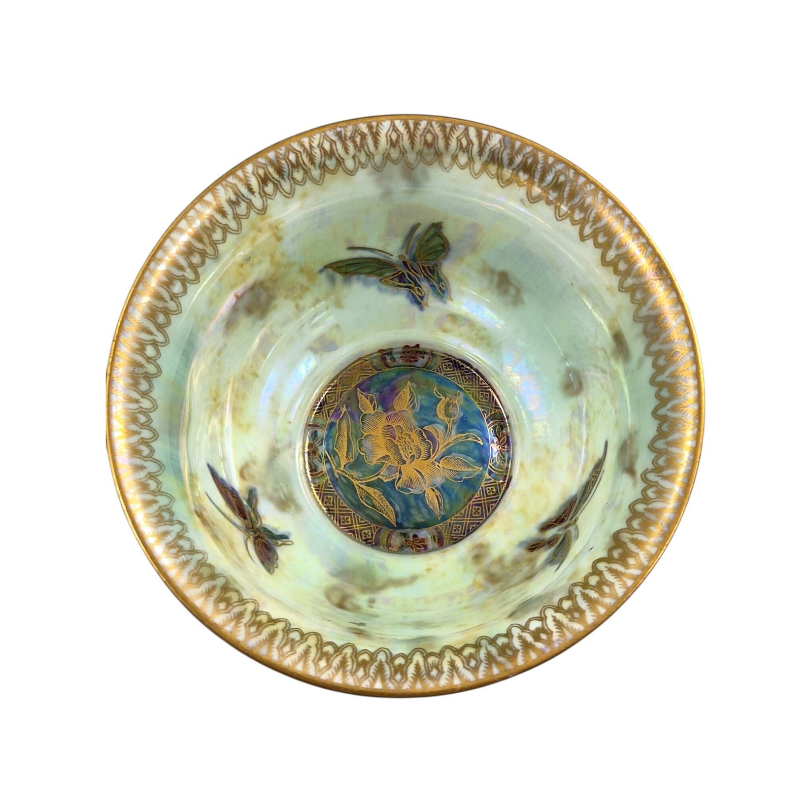 Wedgwood Fairyland Ruby Lustre Butterfly Bowl By Daisy Makeig Jones, C.1914 photo buy