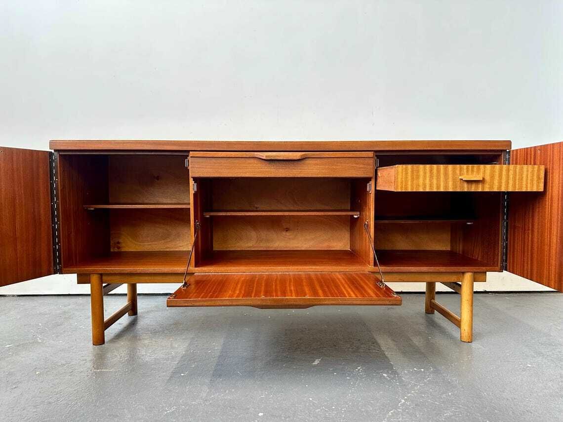 Vintage 1970s Austinsuite Teak Sideboard  Danish Retro G Plan Mid Century. photo vinterior