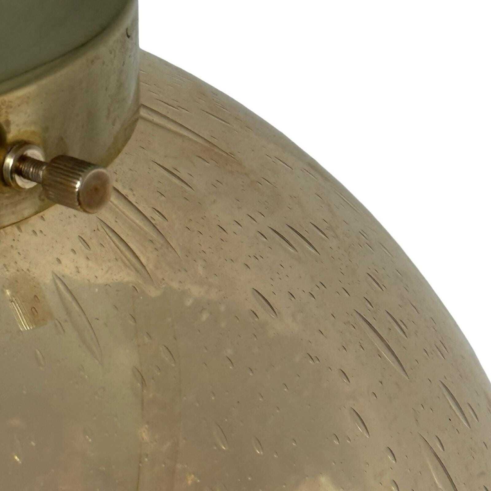Art Deco Hanglamp Met Bubbelglas | Messing En Chroom | Meerdere Beschikbaar photo buy