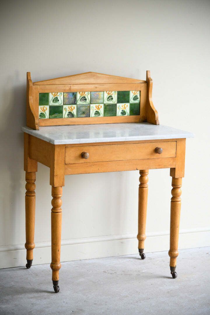 Antique Pine Washstand, 1800s photo for sale