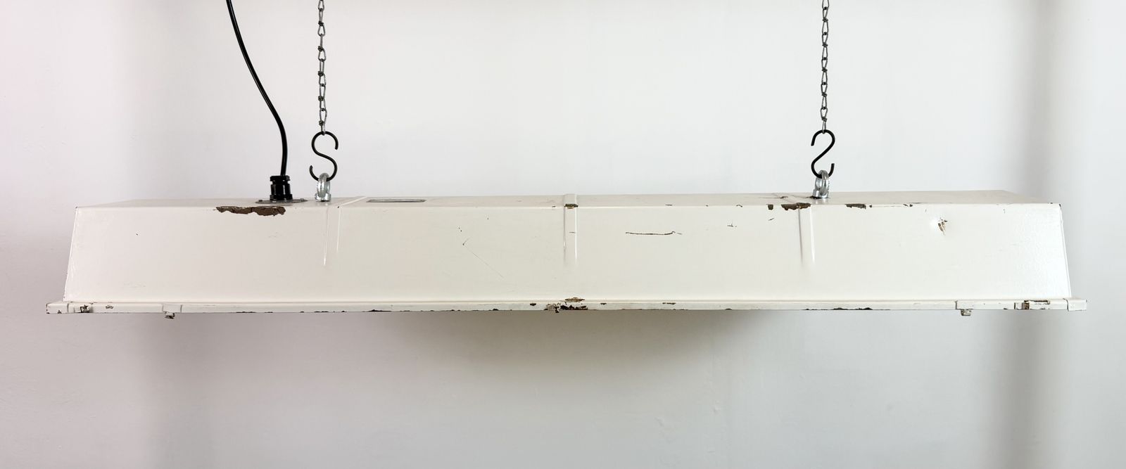 Beige Industrial Hanging Tube Light From Famor , 1970s photo for sale
