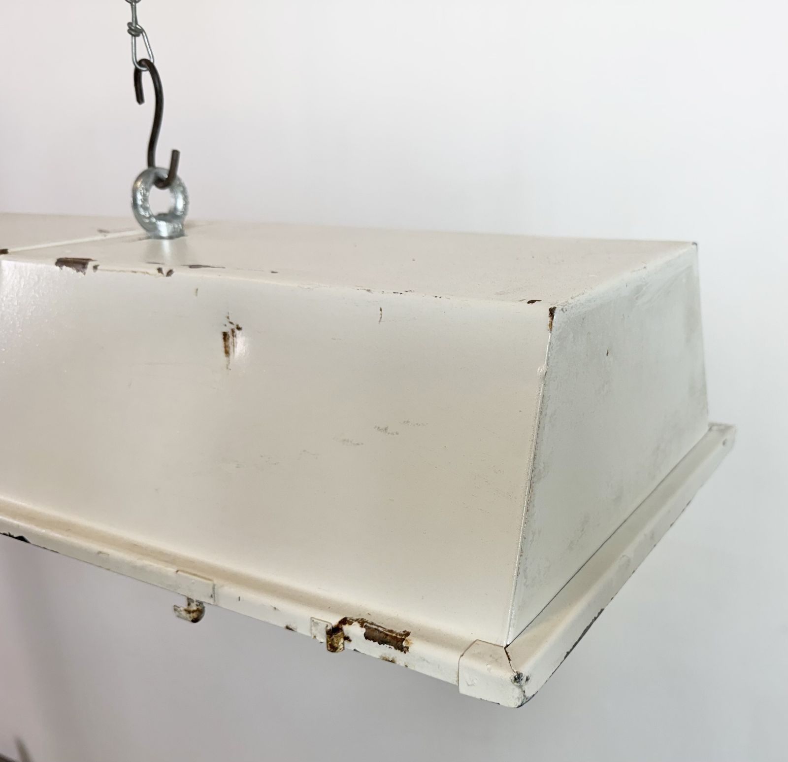 Beige Industrial Hanging Tube Light From Famor , 1970s photo buy