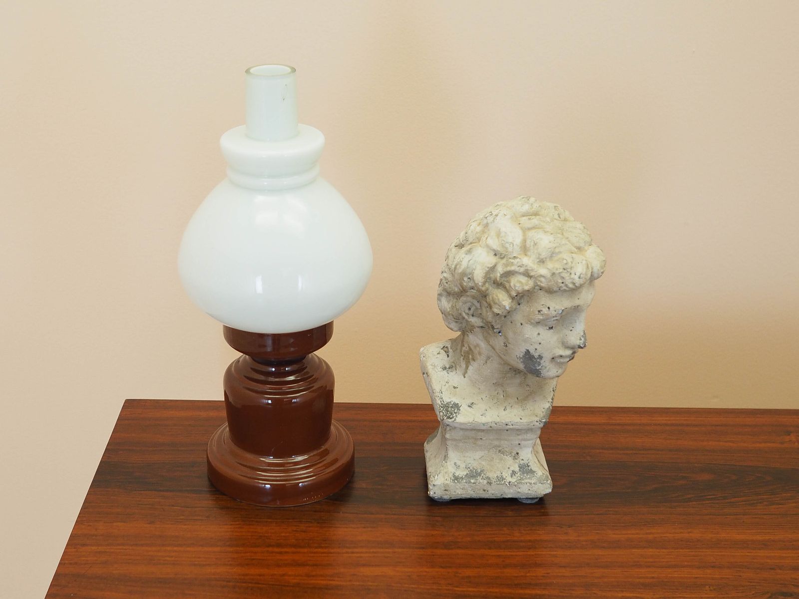 Keramische lamp, Pools design, 1977, geproduceerd door Dzpe Polam Mysłakowice photo for sale