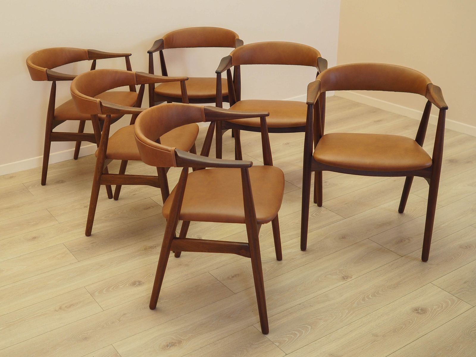 Set Van Zes Teakhouten Stoelen, Deens Design, Jaren 1970, Gemaakt In Denemarken photo vinterior