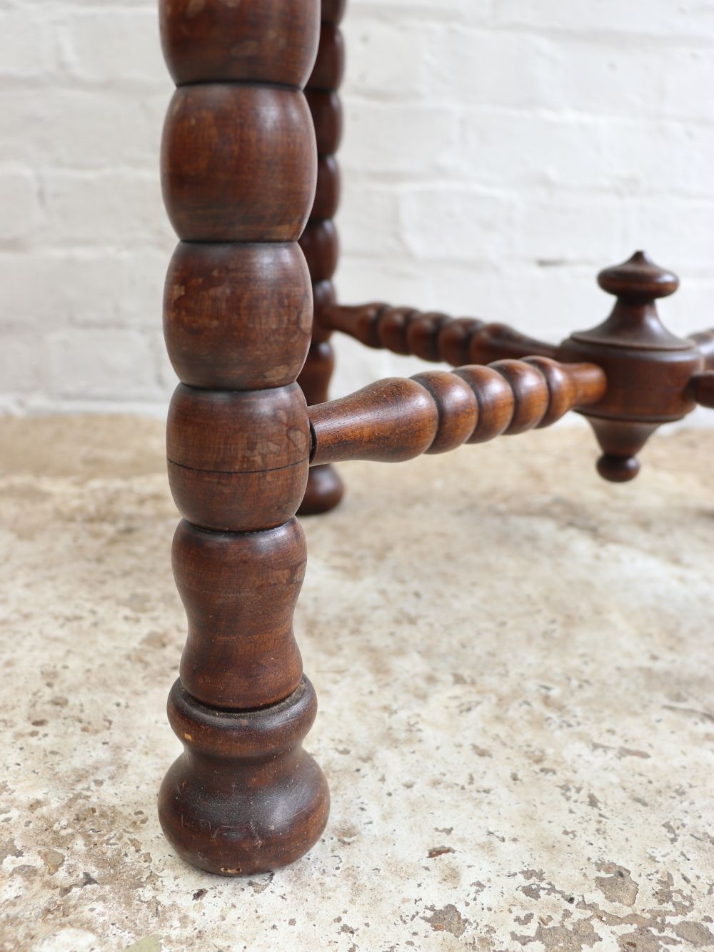 Vintage French Bobbin Table photo vinterior