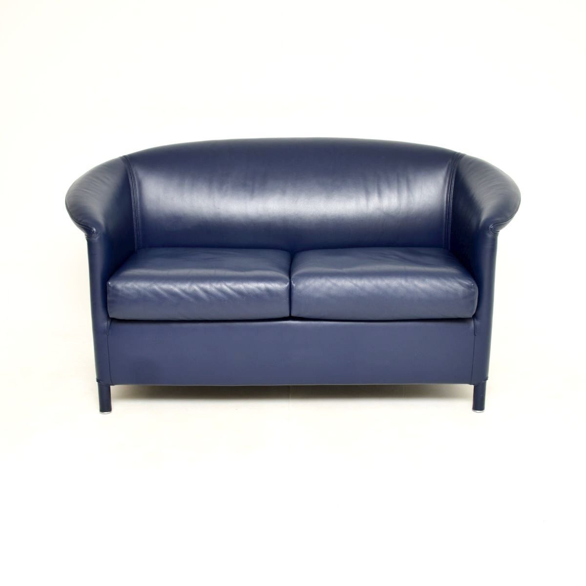 photo for sale Vintage Leather Two Seat Sofa By Wittmann