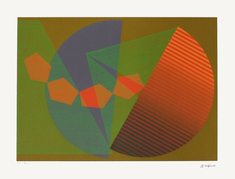 Leopoldo Torres Agüero Screenprint Composition Cinétique V 1979
