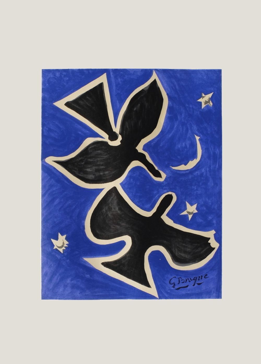 Affiche Expo 61 Georges Braque   Musée Galliéra (Avant la lettre)
