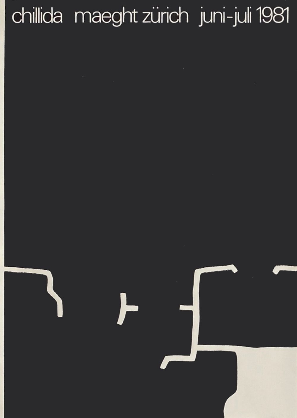 Eduardo Chillida Poster Expo 81 Maeght Zürich
