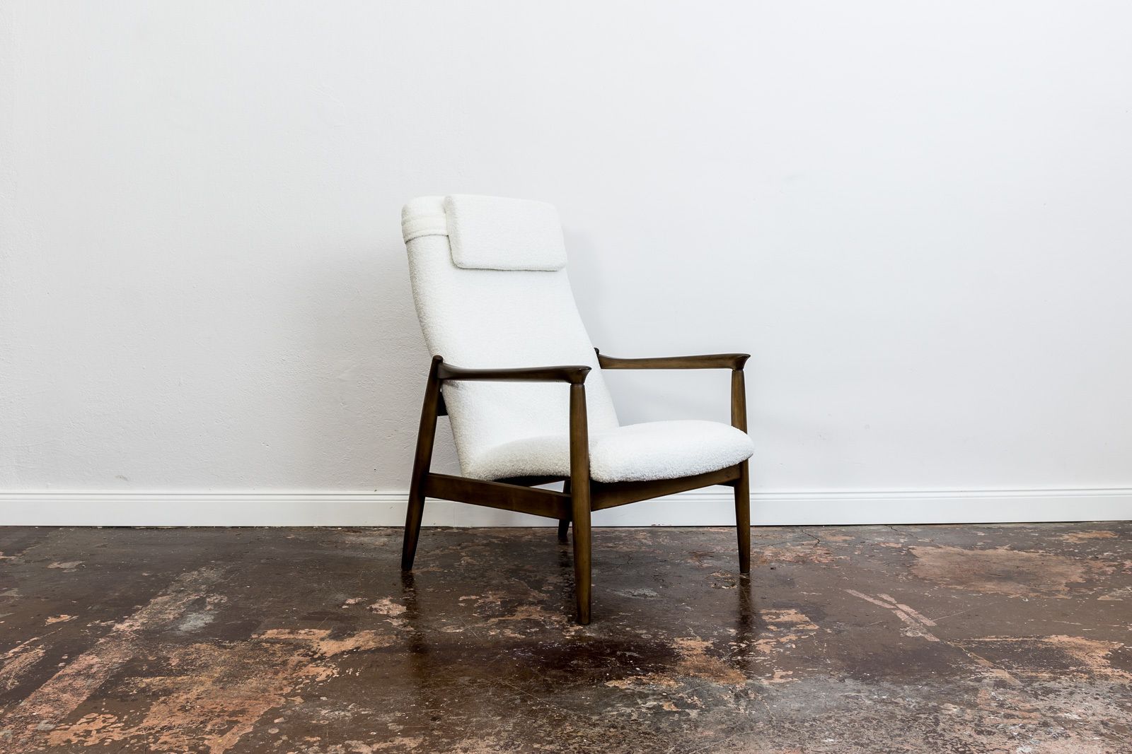 Mid Century Modern Fauteuil Met Hoge Rugleuning Van Edmund Homa, Gfm, Polen, Jaren 1960 photo furniture