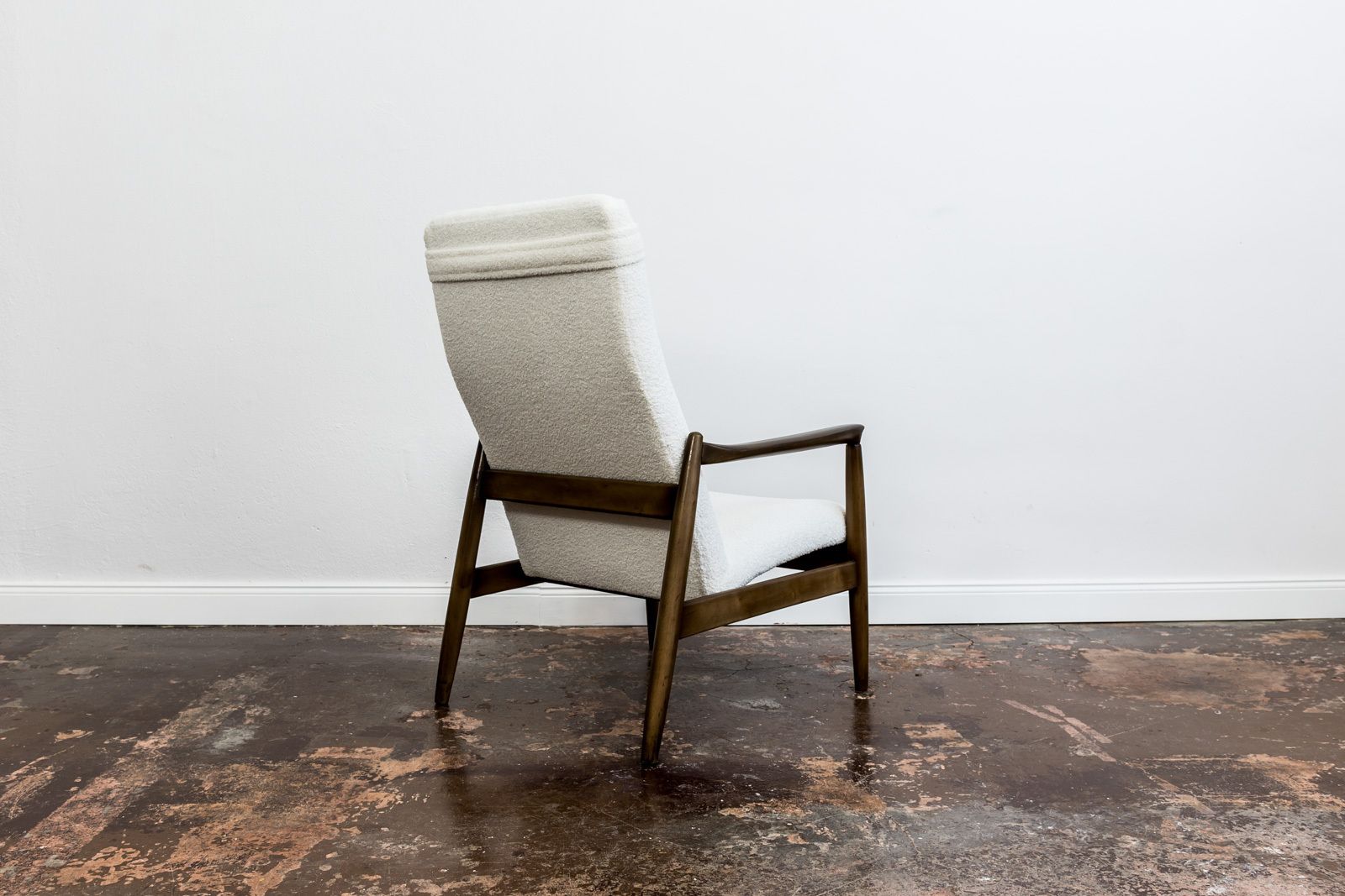 Mid-Century Modern fauteuil met hoge rugleuning van Edmund Homa, GFM, Polen, jaren 1960 photo Meubels