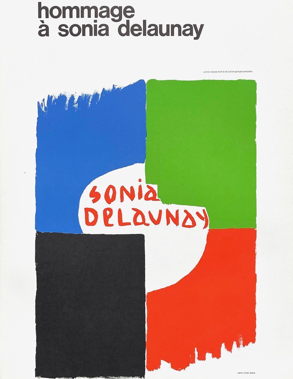 Sonia Delaunay Poster Expo 75   Centre National Georges Pompidou