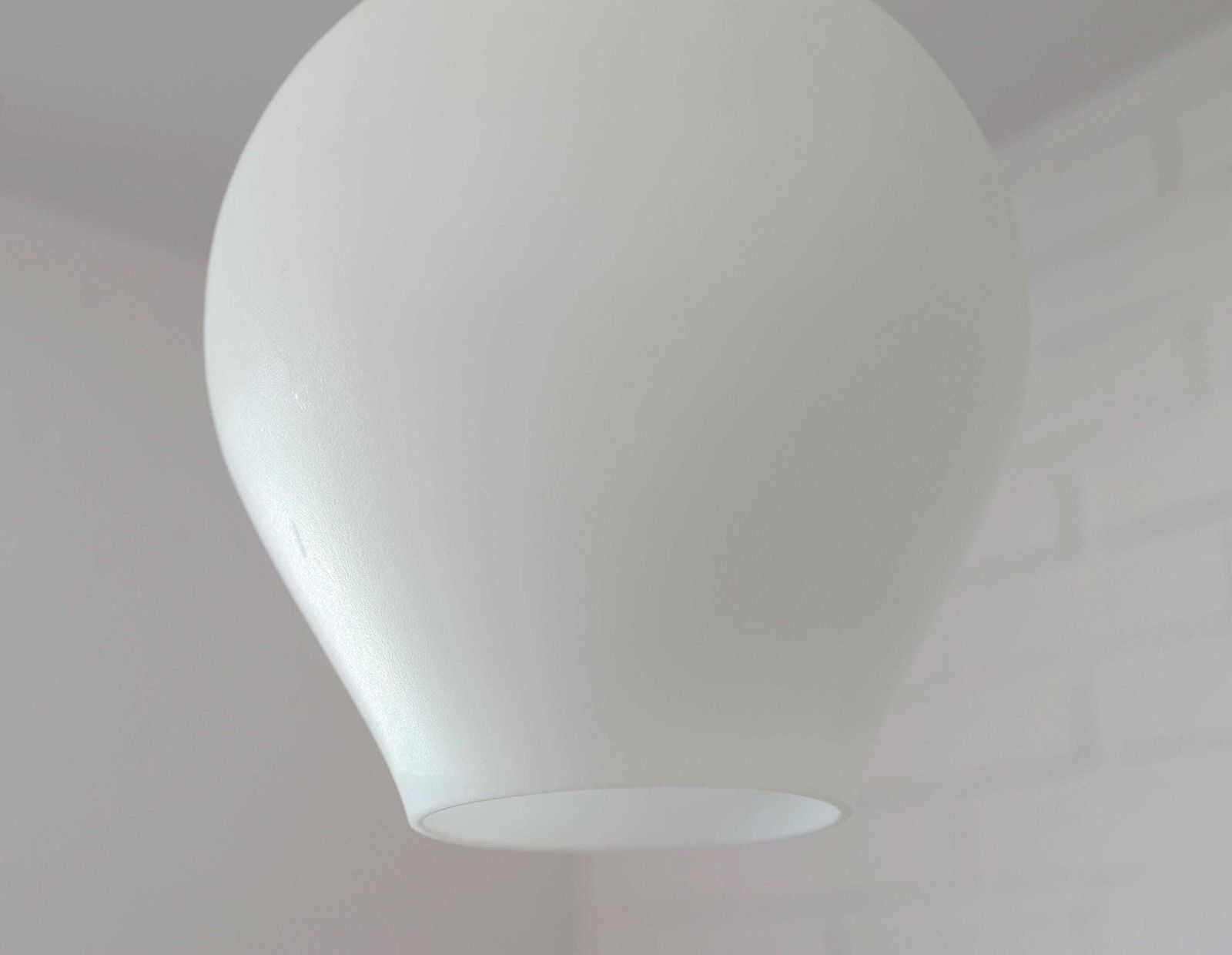 photo furniture Vintage Milk Glass Pendant Lamp: Mid Century Modern Scandinavian Lighting