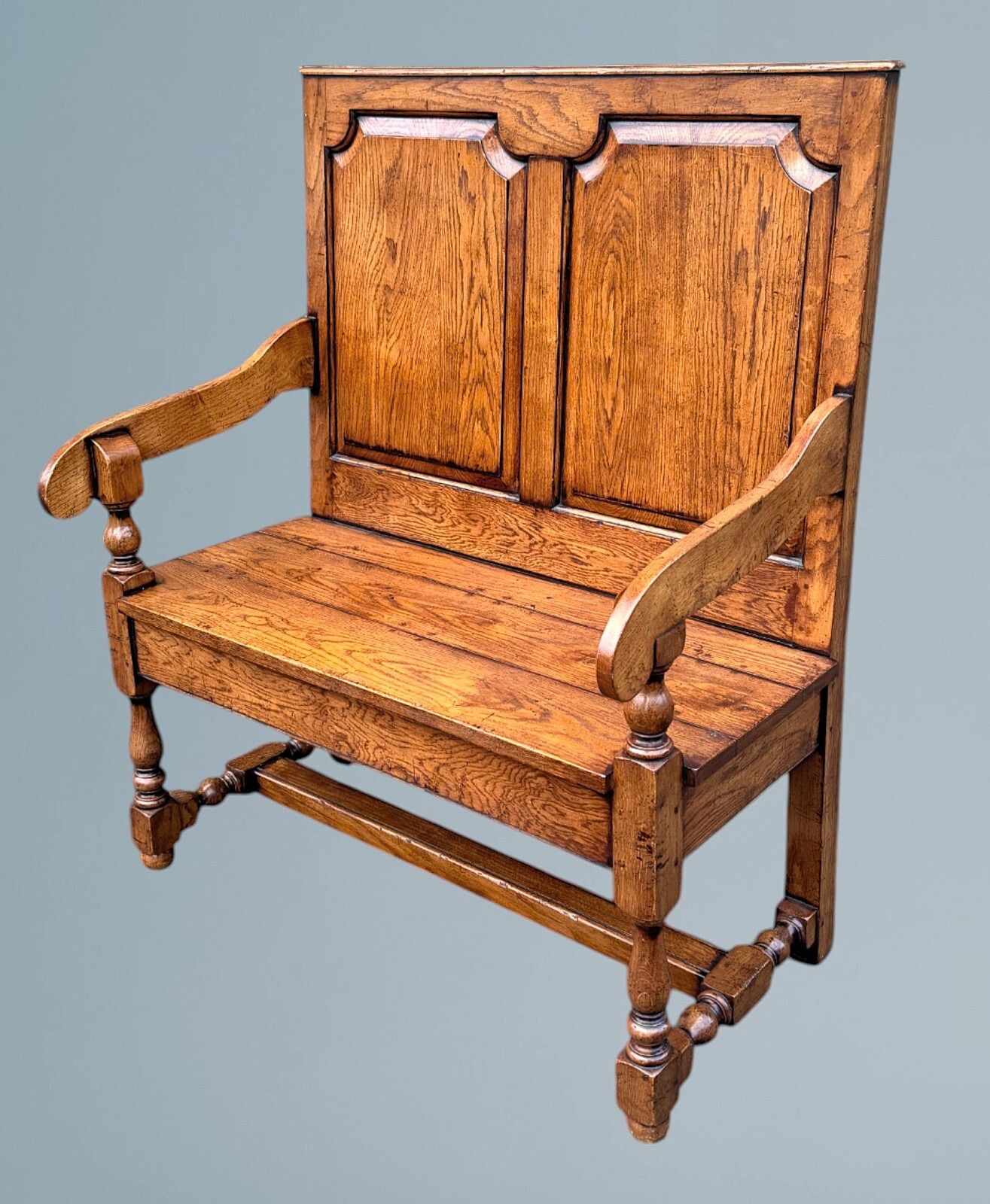 Oak Settle / Oak Hall Seat / Oak Hall Bench photo buy
