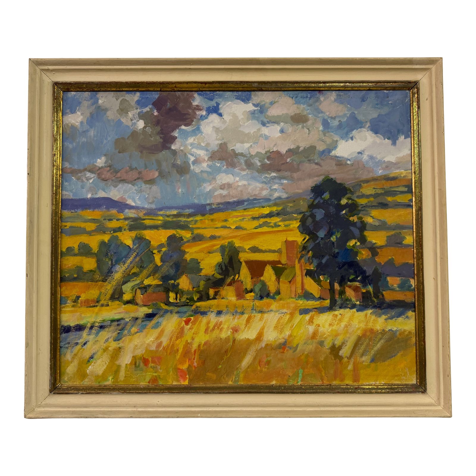 Expressive Landscape Painting By British Artist Elizabeth Jane Lloyd (1928–1995)