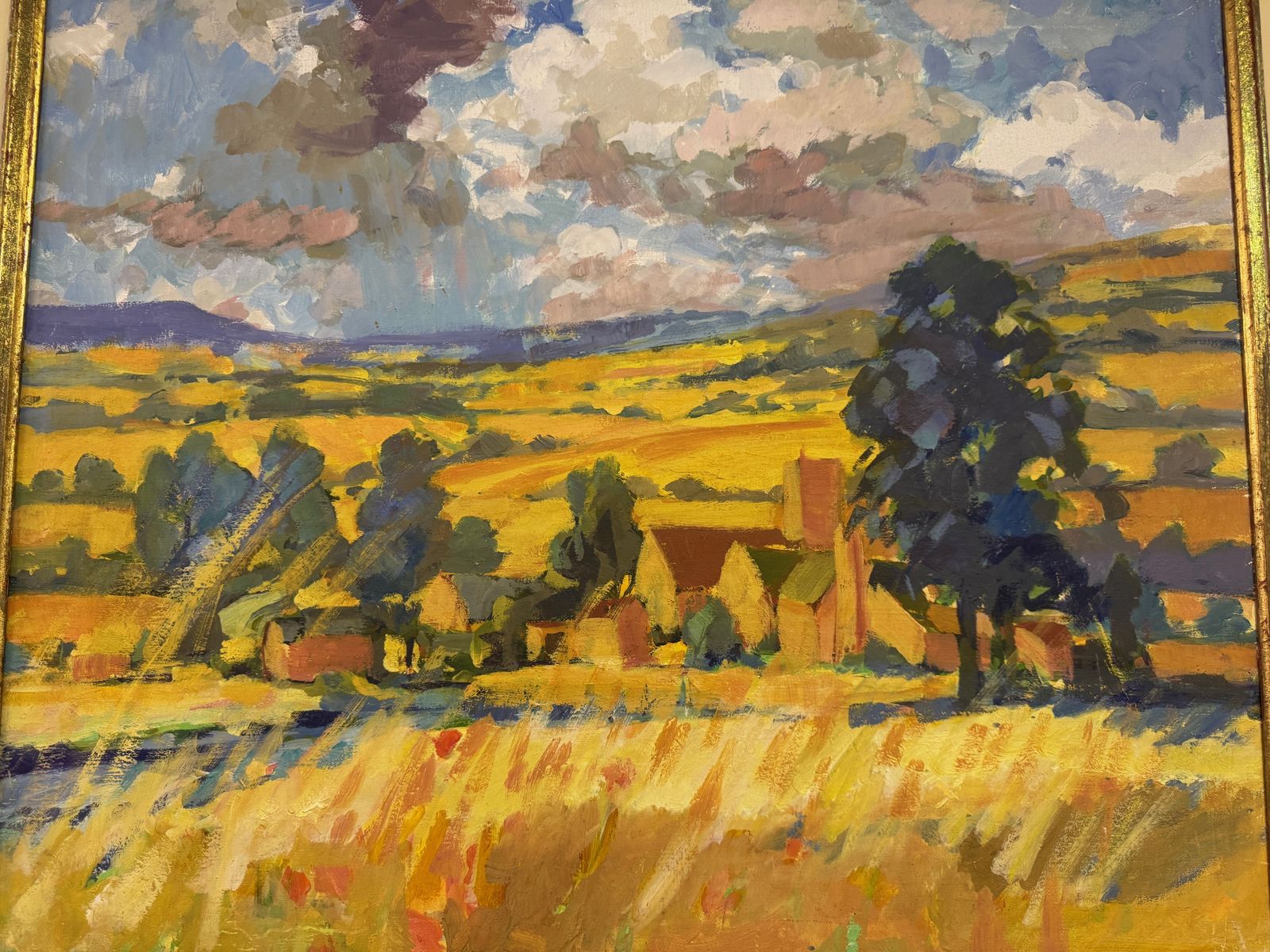 Expressive Landscape Painting By British Artist Elizabeth Jane Lloyd (1928–1995) photo buy