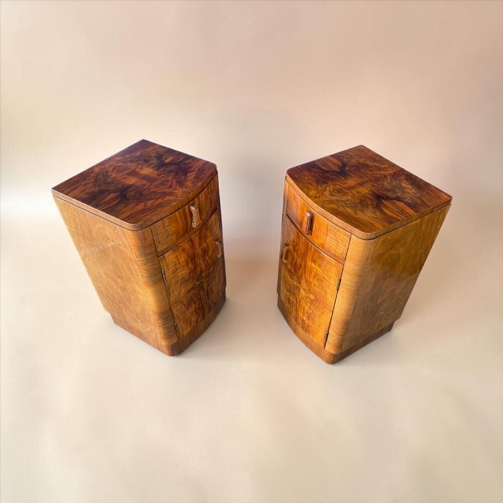photo furniture A Pair Of Art Deco Bedside Tables