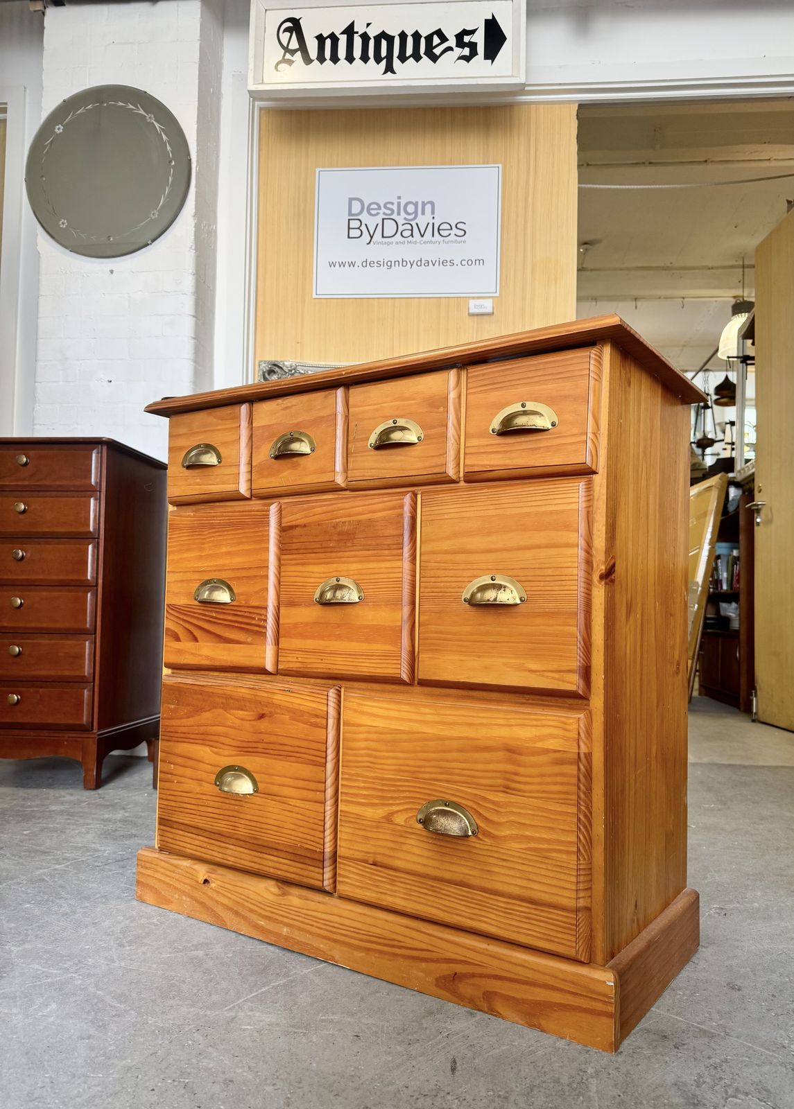 photo for sale Pine Chest Of Small Drawers
