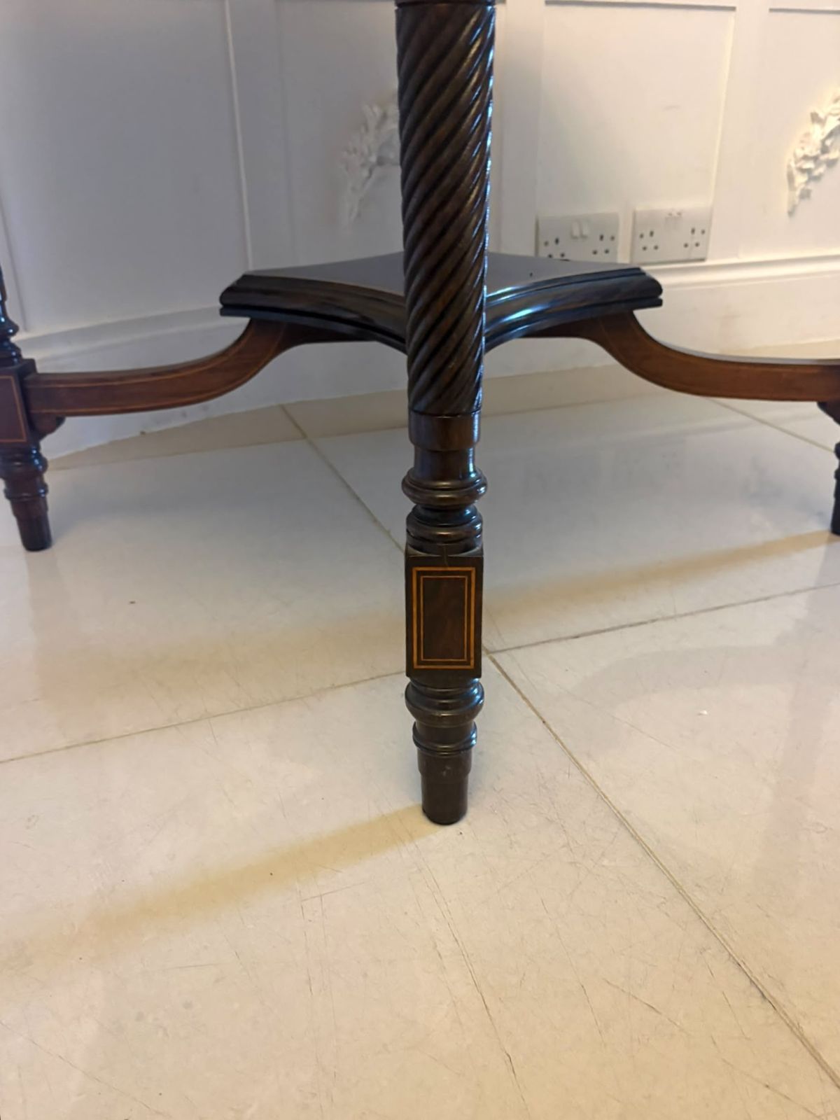 Antique 19th Century Rosewood Marquetry Inlaid Octagonal Centre Table photo 1785.0