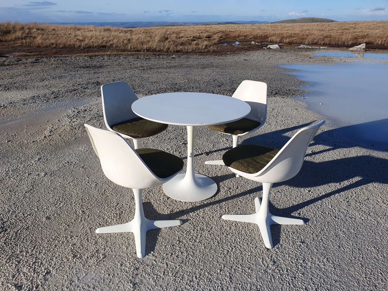 Maurice Burke For Arkana Of Bath. 'Tulip' Dining Suite. 1960s/70s. photo furniture