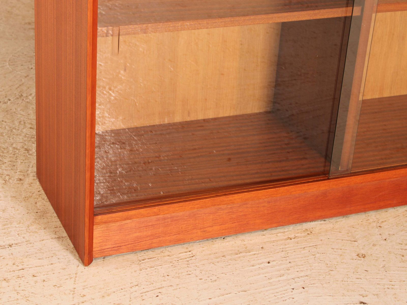 Mid Century Glazed Mahogany Bookcase By Herbert E Gibbs, Circa 1970s photo 650.0