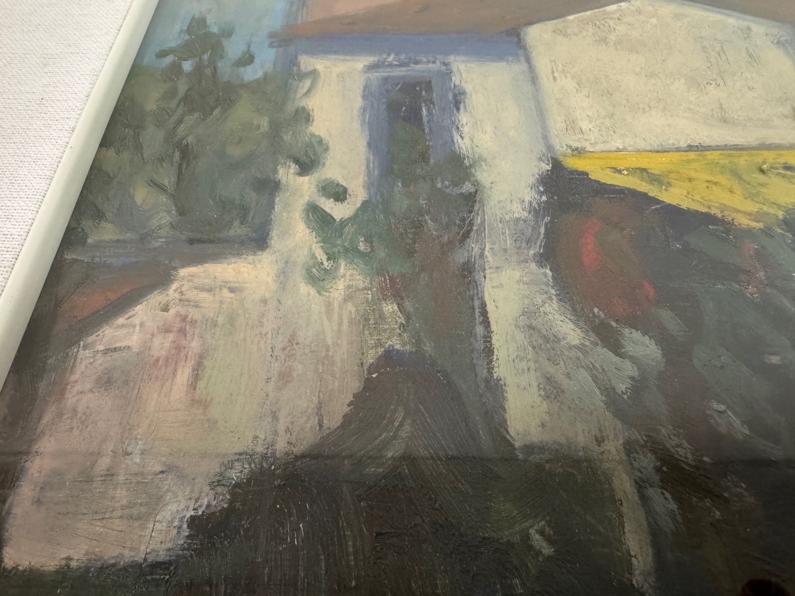 Italian School, Mid 20th Century Painting  – Rural Farmstead Landscape photo vinterior